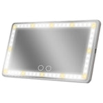 Car Visor Vanity Mirror with Lights - Black