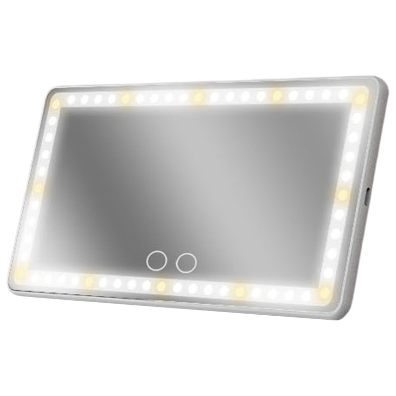 Car Visor Vanity Mirror with Lights - Black