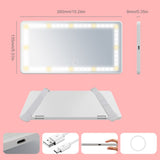 Car Visor Vanity Mirror with Lights - White