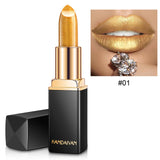 9 Colors Waterproof Glitter Lipstick - 01