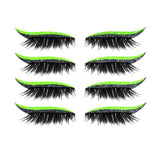 Eyeliner Eyelashes Sticker - Fluorescent