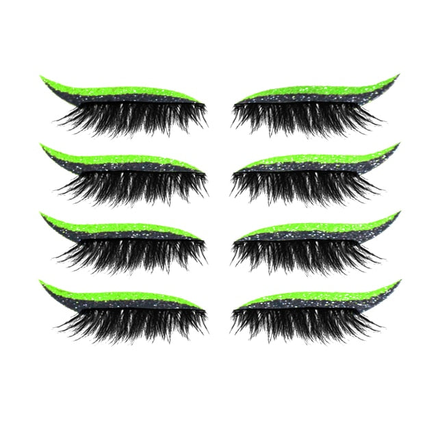 Eyeliner Eyelashes Sticker - Fluorescent