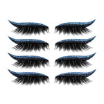 Eyeliner Eyelashes Sticker - Blue