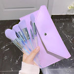 Purple Makeup Brush Set - Purple